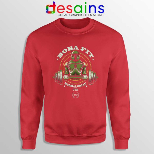 Gym Boba Fett Star Wars Red Sweatshirt Boba Fit Mandalorian Sweaters