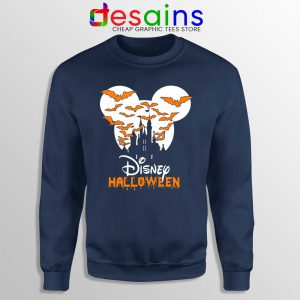 Halloween Cinderella Castle Navy Sweatshirt Walt Disney Logo Sweaters