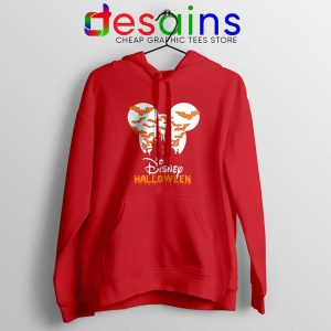 Halloween Cinderella Castle Red Hoodie Walt Disney Logo Hoodies