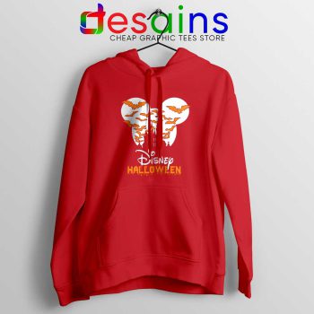 Halloween Cinderella Castle Red Hoodie Walt Disney Logo Hoodies