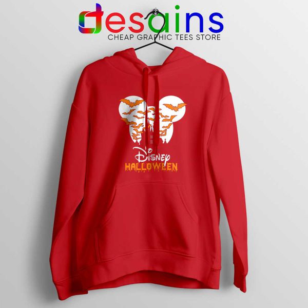 Halloween Cinderella Castle Red Hoodie Walt Disney Logo Hoodies