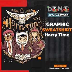 Harry Potter Adventure Time Graphic Sweatshirt - Harry Time