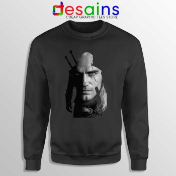 Henry Cavill Geralt of Rivia Black Sweatshirt The Witcher Series Sweaters