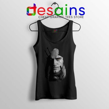 Henry Cavill Geralt of Rivia Black Tank Top The Witcher Series Tops