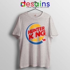 Hunter King Mandalorian Sport Grey Tshirt Disney Burger King Logo Tees