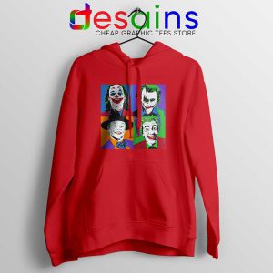 Joker Movie Pop Art Red Hoodie DC Comics Merch Jacket