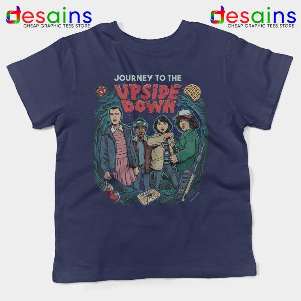 Journey To The Upside Down Kids Navy Tshirt Stranger Things Youth