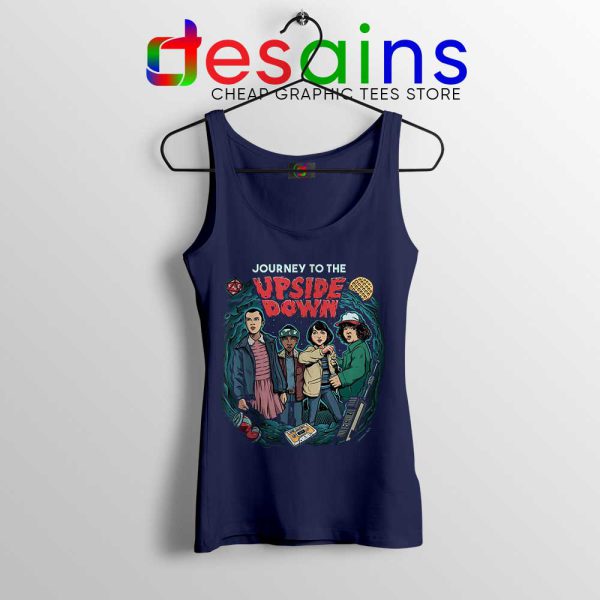 Journey To The Upside Down Navy Tank Top Stranger Things Tops