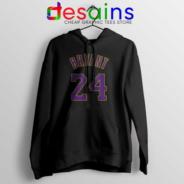 Kobe Bryant 24 LA Lakers Black Hoodie NBA Legend Mamba Hoodies