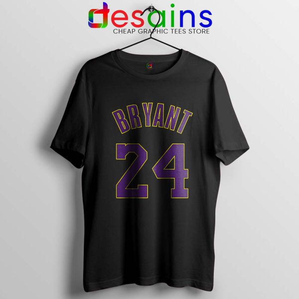 Kobe Bryant 24 LA Lakers White Tshirt NBA Legend Mamba Tees