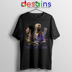 Kobe Legends Live Forever Black Tshirt RIP Black Mamba Tees