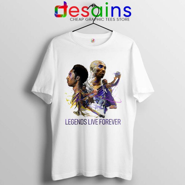 Kobe Legends Live Forever Tshirt RIP Black Mamba Tee Shirts S-3XL