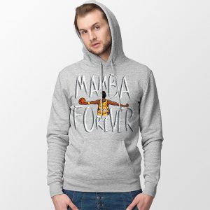 Legend Mamba Forever Kobe Bryant Sport Grey Hoodie Basketball