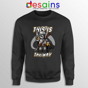 Lego Mando The Mandalorian Black Sweatshirt This Is the Way Sweaters