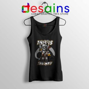 Lego Mando The Mandalorian Black Tank Top This Is the Way Tops