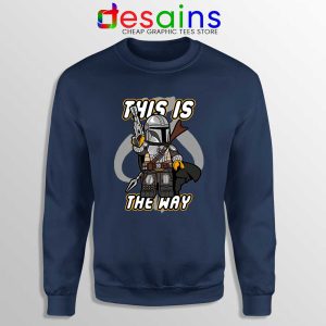 Lego Mando The Mandalorian Navy Sweatshirt This Is the Way Sweaters