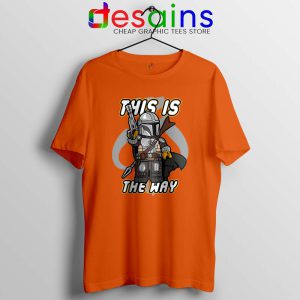 Lego Mando The Mandalorian Orange Tshirt This Is the Way Tees