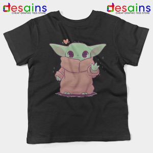 Love Baby Cute Jedi Black Kids Tshirt Baby Yoda Star Wars Youth