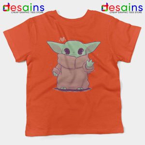 Love Baby Cute Jedi Orange Kids Tshirt Baby Yoda Star Wars Youth