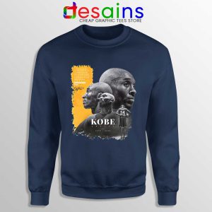 Love You Always Kobe Navy Sweatshirt RIP NBA Legends Sweaters