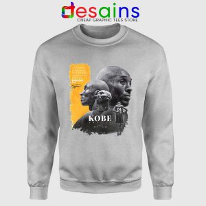 Love You Always Kobe Sport Grey Sweatshirt RIP NBA Legends Sweaters