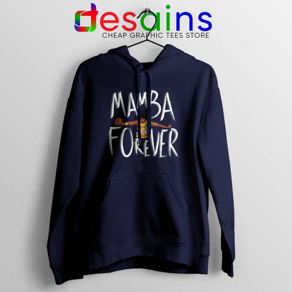 Mamba Forever Kobe Bryant Navy Hoodie Thanks Mamba Hoodies