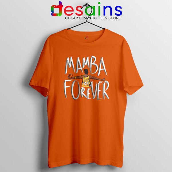Mamba Forever Kobe Bryant Orange Tshirt Thanks Mamba Tees