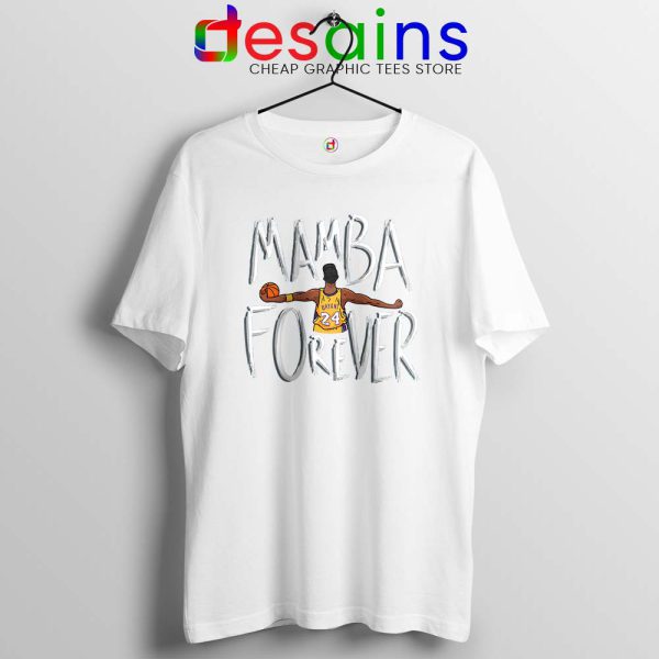 Mamba Forever Kobe Bryant white Tshirt Thanks Mamba Tees