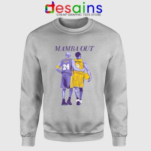 Mamba Out LA Lakers 8 24 Sport Grey Sweatshirt Kobe Bryant RIP Sweaters