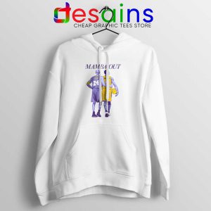 Mamba Out LA Lakers 8 24 White Hoodie Kobe Bryant RIP Hoodies