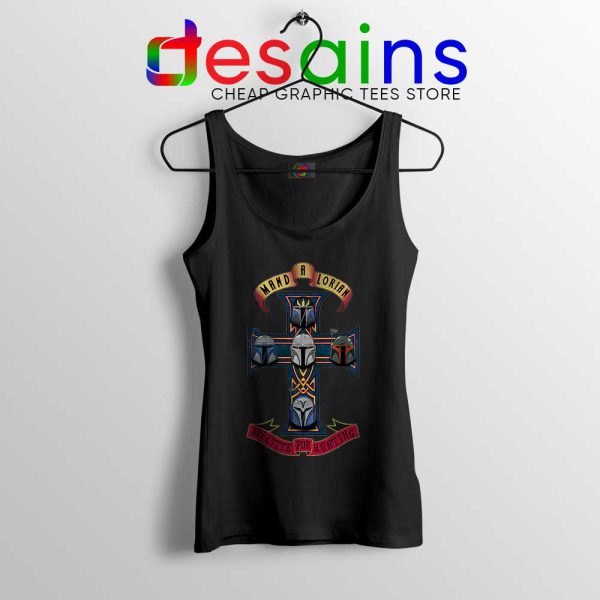 Mando Appetite for Destruction Black Tank Top The Mandalorian Tops