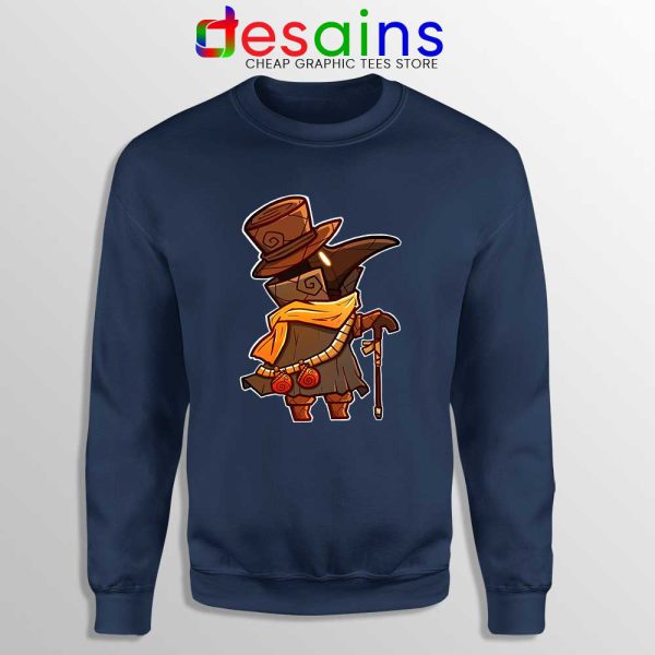 Mask Plague Doctor Navy Sweatshirt Medical Physician Sweaters