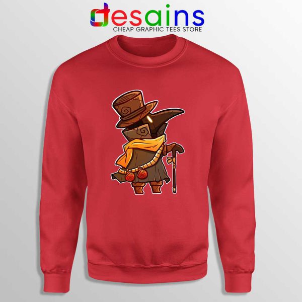 Mask Plague Doctor Red Sweatshirt Medical Physician Sweaters