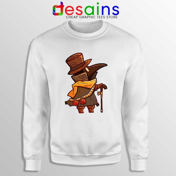 Mask Plague Doctor White Sweatshirt Medical Physician Sweaters