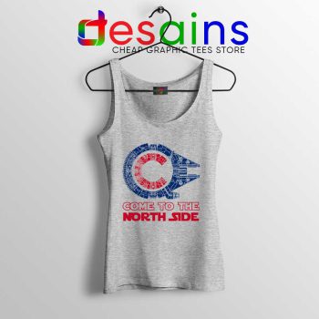 Millennium Falcon Chicago Cubs SPort Grey Tank Top Come To The North Side