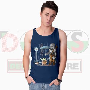 My Neighbor Baby Yoda Tank Top – The Mandalorian x Totoro Parody