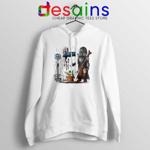 My Neighbor Baby Yoda White Hoodie The Mandalorian Hoodies