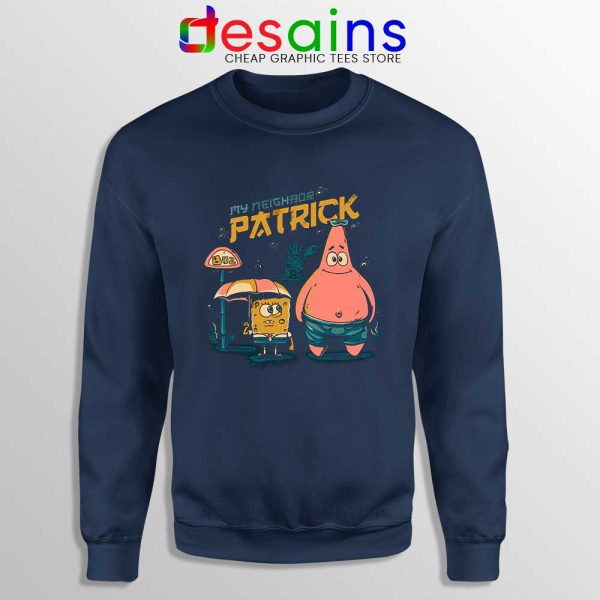 My Neighbor Patrick Star Navy Sweatshirt SpongeBob SquarePants Sweaters