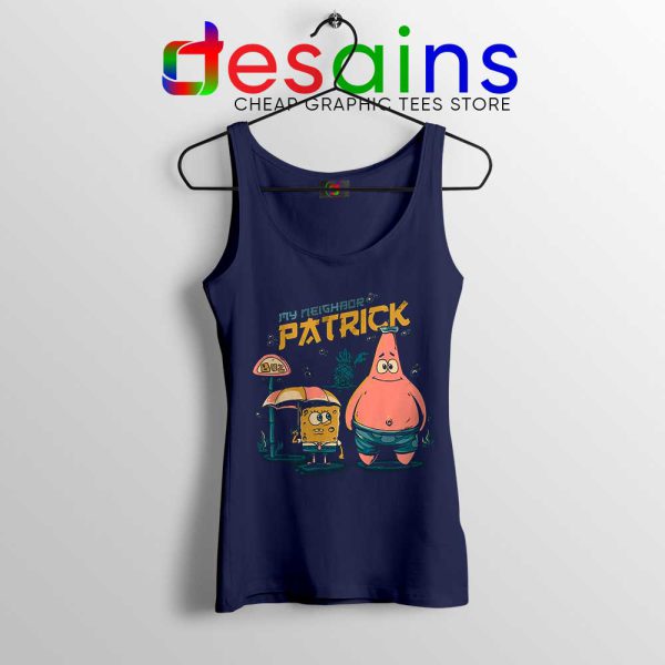 My Neighbor Patrick Star Navy Tank Top SpongeBob SquarePants Tops