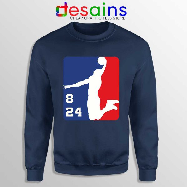 NBA League Logo Kobe Navy Sweatshirt RIP Black Mamba Sweaters