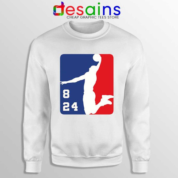 NBA League Logo Kobe White Sweatshirt RIP Black Mamba Sweaters