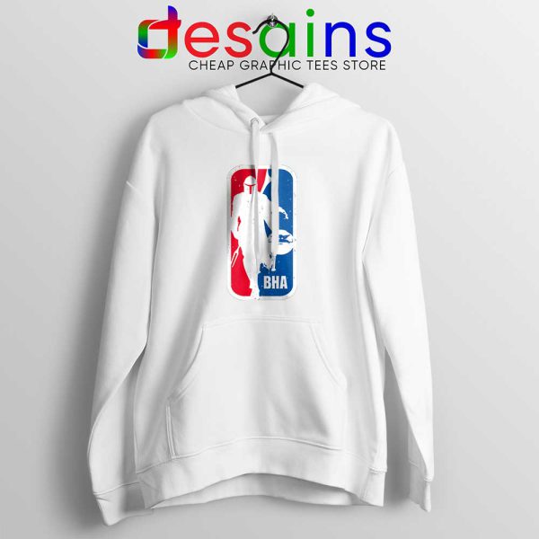 NBA Logo Mandalorian White Hoodie The Black BHAlir Hoodies