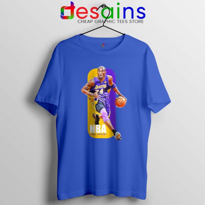 NBA Logo Tribute Kobe Blue Tshirt NBA Kobe Bryant RIP Tee Shirts