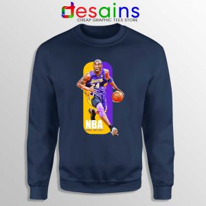 NBA Logo Tribute Kobe Navy Sweatshirt NBA Kobe Bryant RIP Sweaters