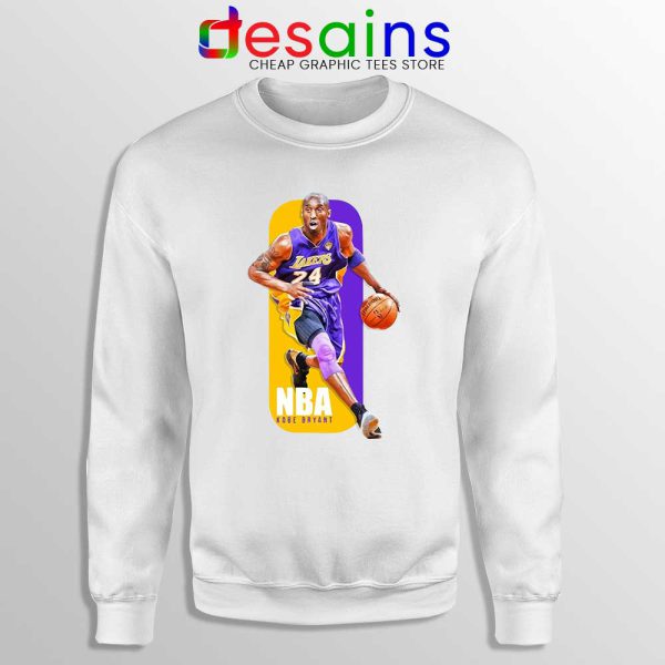 NBA Logo Tribute Kobe White Sweatshirt NBA Kobe Bryant RIP Sweaters