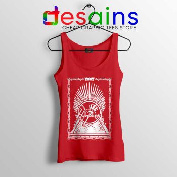 New York Yankees Thrones Red Tank Top MLB Game of Thrones Tops