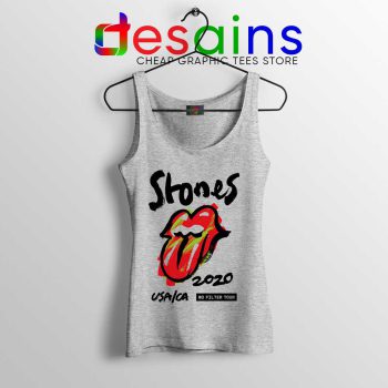 No Filter Tour 2020 USA Sport Grey Tank Top The Rolling Stones Tops
