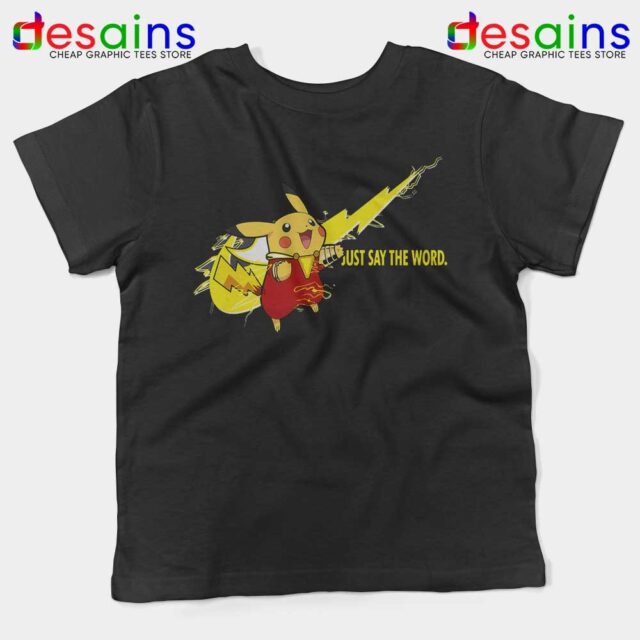 Pikachu Shazam Nike Just Do It Kids Tshirt