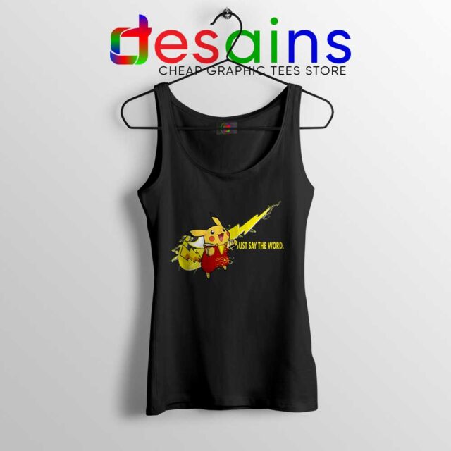 Pikachu Shazam Nike Just Do It Tank Top