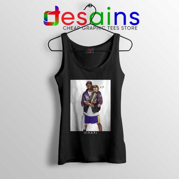 RIP Kobe Bryant Trophy Photo Tank Top RIP Mamba Lakers Tops S-3XL